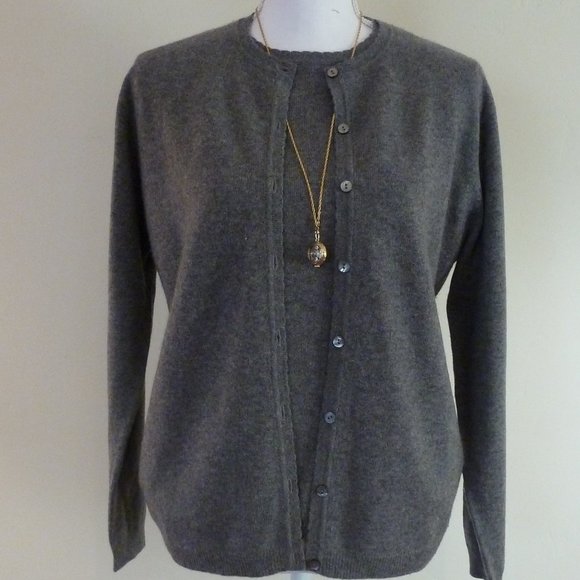 Cashmere Sweater Set EUC Gray - Picture 12 of 13